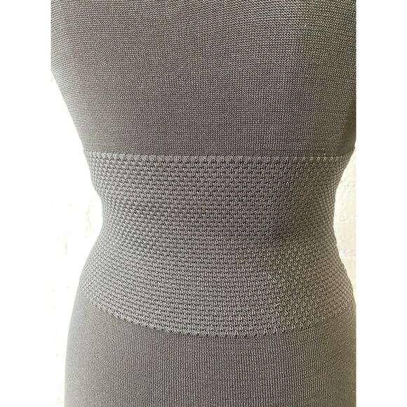 BeBe's black knit maxi dress, off the shoulders flutter drop sleeves, size small - Picture 4 of 10